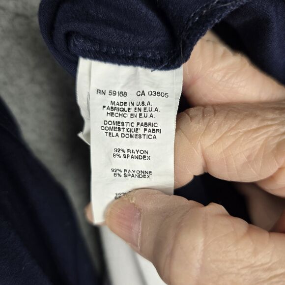 Karen Kane Tank Dress XL Blue White Colorblock Rayon Sleeveless High Low Resort - Picture 7 of 12